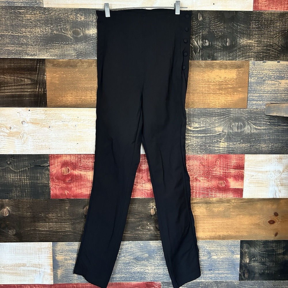 marithe francois girbaud Women's Tight Pants J Cut Corset Pants Black Stretch So